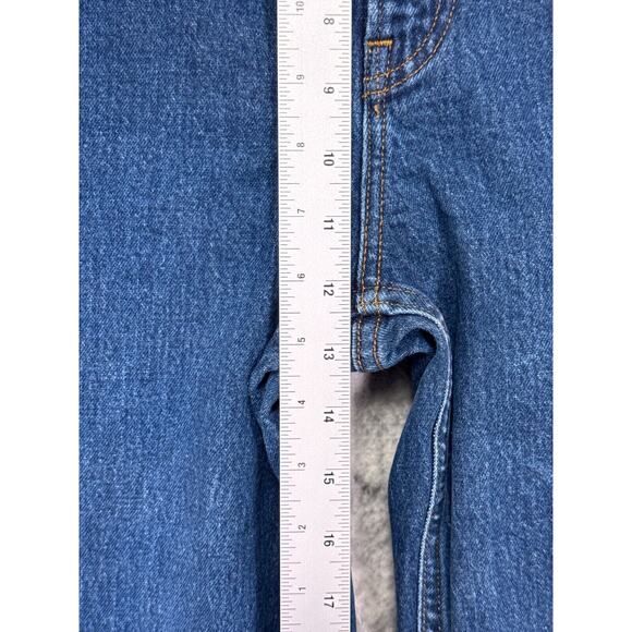 Abercrombie & Fitch Jeans 31 / 12 90s Straight Ultra High Rise Dark Denim Wash - Picture 4 of 7